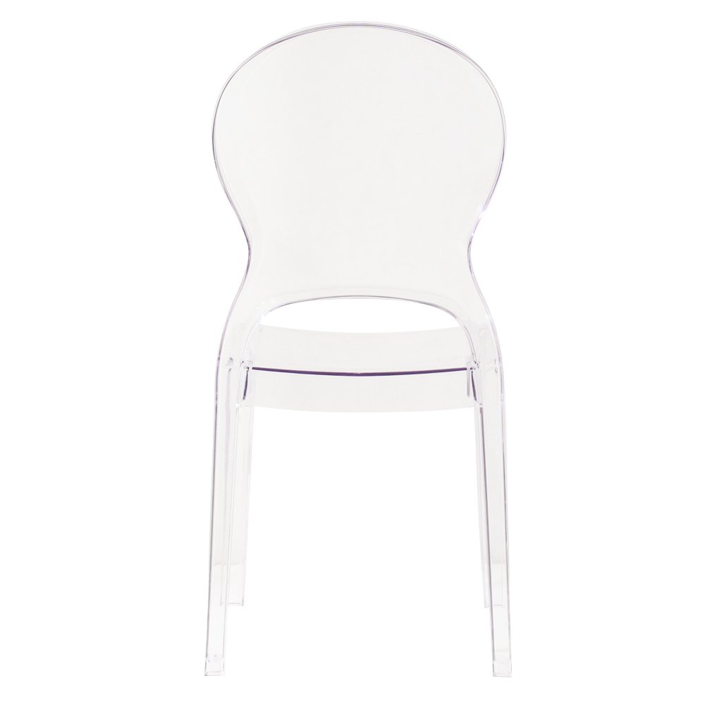 Sedia di design in policarbonato trasparente - GLACIA