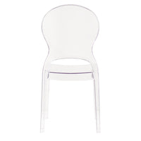 Sedia di design in policarbonato trasparente - GLACIA