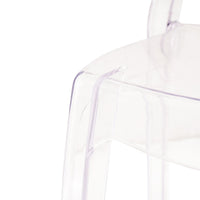 Sedia di design in policarbonato trasparente - GLACIA