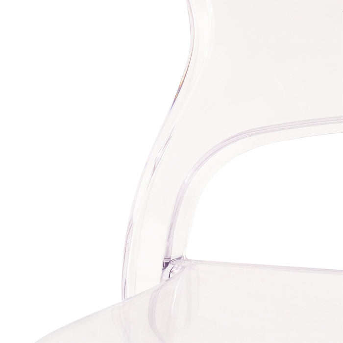 Sedia di design in policarbonato trasparente - GLACIA