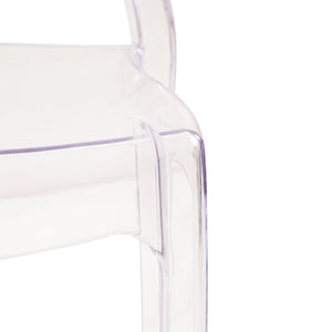 Sedia di design in policarbonato trasparente - GLACIA