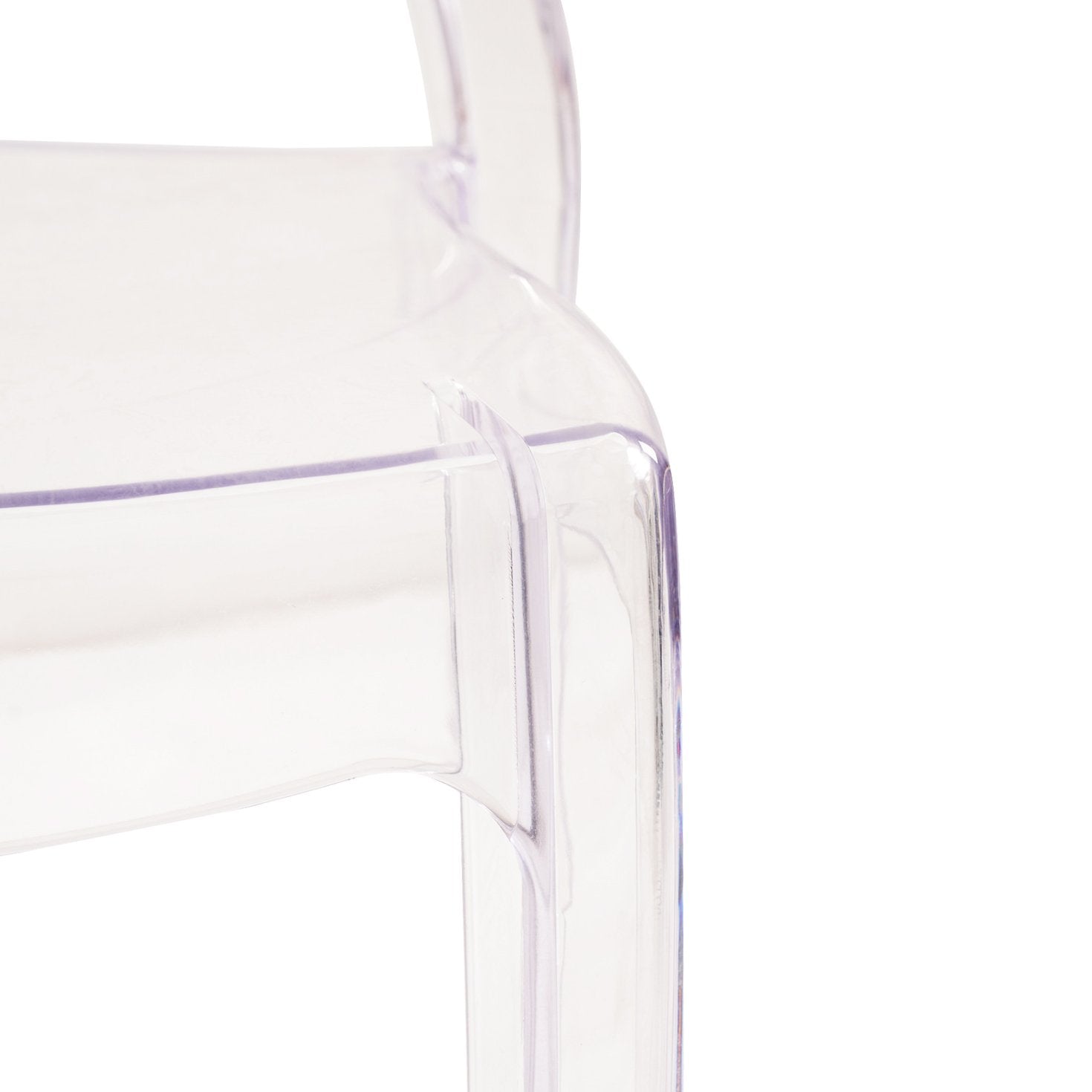 Sedia di design in policarbonato trasparente - GLACIA