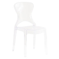 Sedia di design in policarbonato trasparente - LUMINA