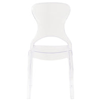 Sedia di design in policarbonato trasparente - LUMINA