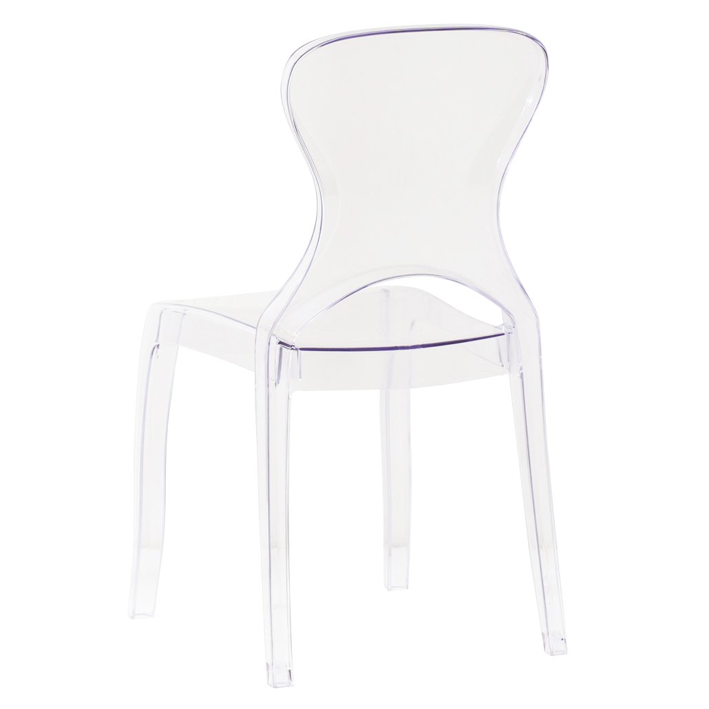 Sedia di design in policarbonato trasparente - LUMINA