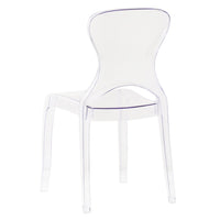 Sedia di design in policarbonato trasparente - LUMINA