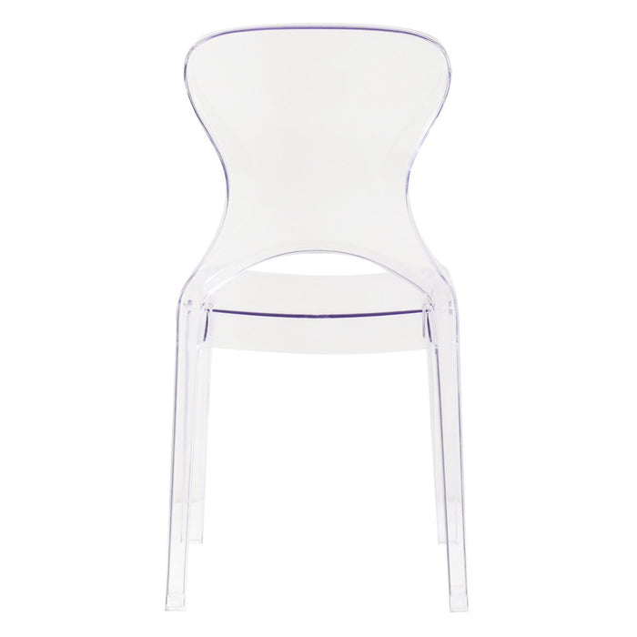 Sedia di design in policarbonato trasparente - LUMINA