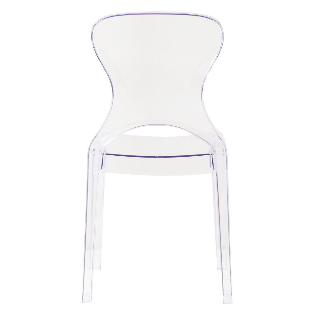 Sedia di design in policarbonato trasparente - LUMINA