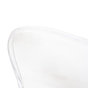 Sedia di design in policarbonato trasparente - LUMINA