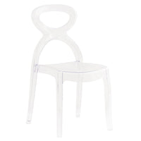 Sedia di design in policarbonato trasparente - AURA