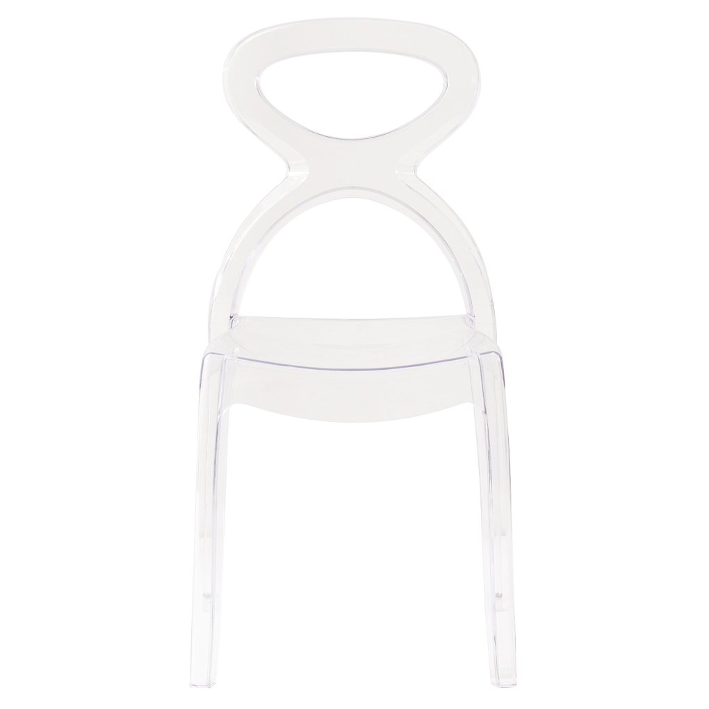 Sedia di design in policarbonato trasparente - AURA