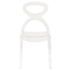 Sedia di design in policarbonato trasparente - AURA