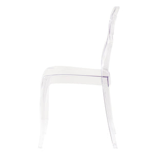 Sedia di design in policarbonato trasparente - AURA