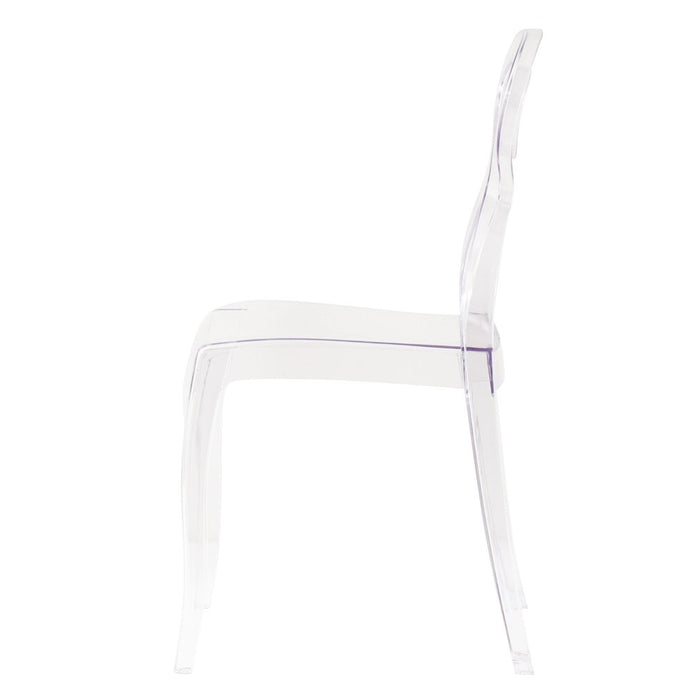 Sedia di design in policarbonato trasparente - AURA