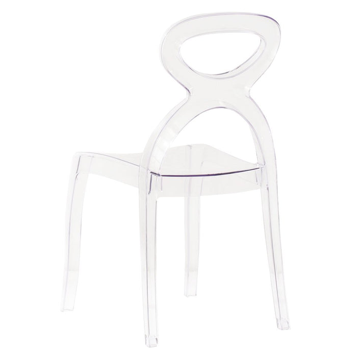 Sedia di design in policarbonato trasparente - AURA