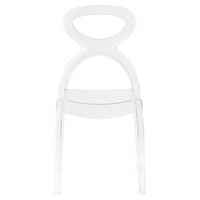 Sedia di design in policarbonato trasparente - AURA