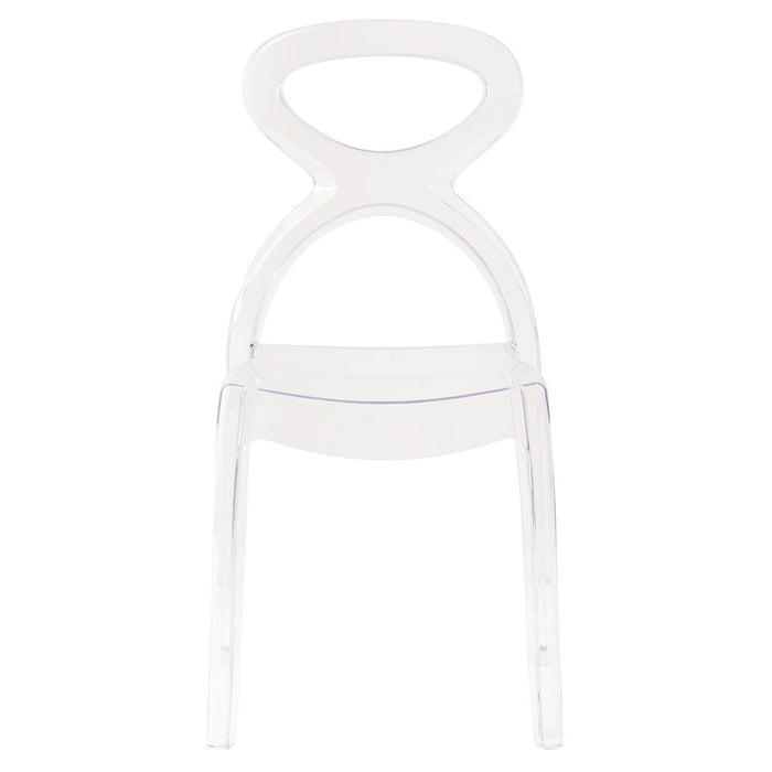 Sedia di design in policarbonato trasparente - AURA