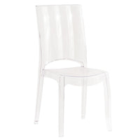 Sedia di design in policarbonato trasparente - CRYSTALIA