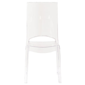 Sedia di design in policarbonato trasparente - CRYSTALIA