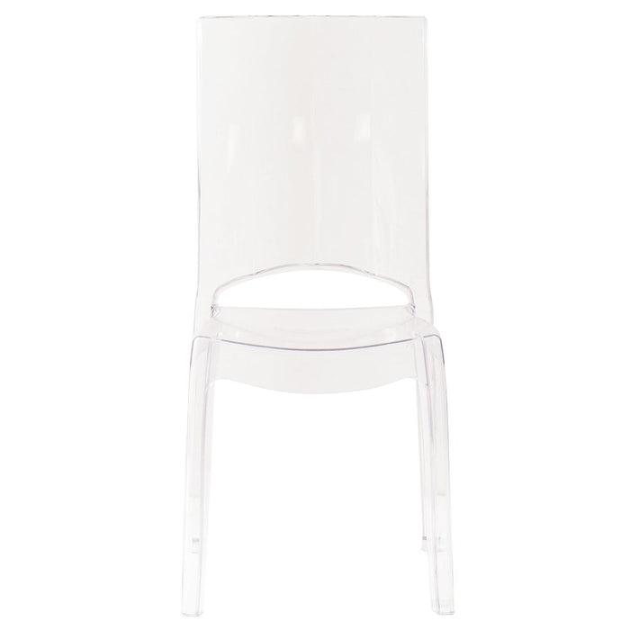 Sedia di design in policarbonato trasparente - CRYSTALIA