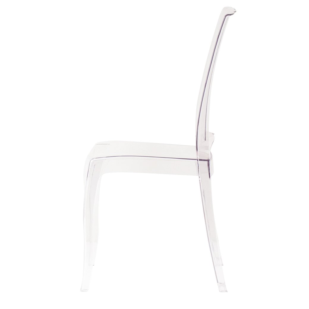 Sedia di design in policarbonato trasparente - CRYSTALIA