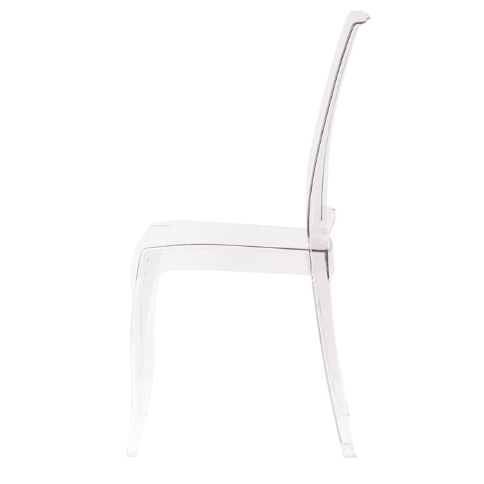 Sedia di design in policarbonato trasparente - CRYSTALIA