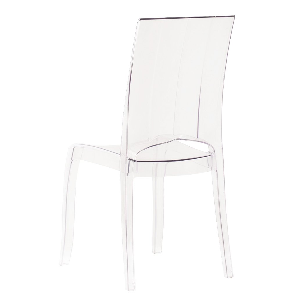 Sedia di design in policarbonato trasparente - CRYSTALIA