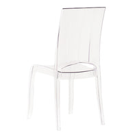Sedia di design in policarbonato trasparente - CRYSTALIA