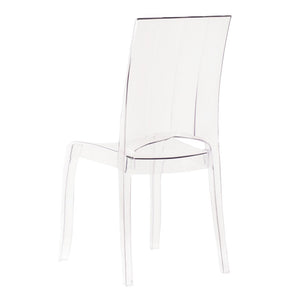 Sedia di design in policarbonato trasparente - CRYSTALIA