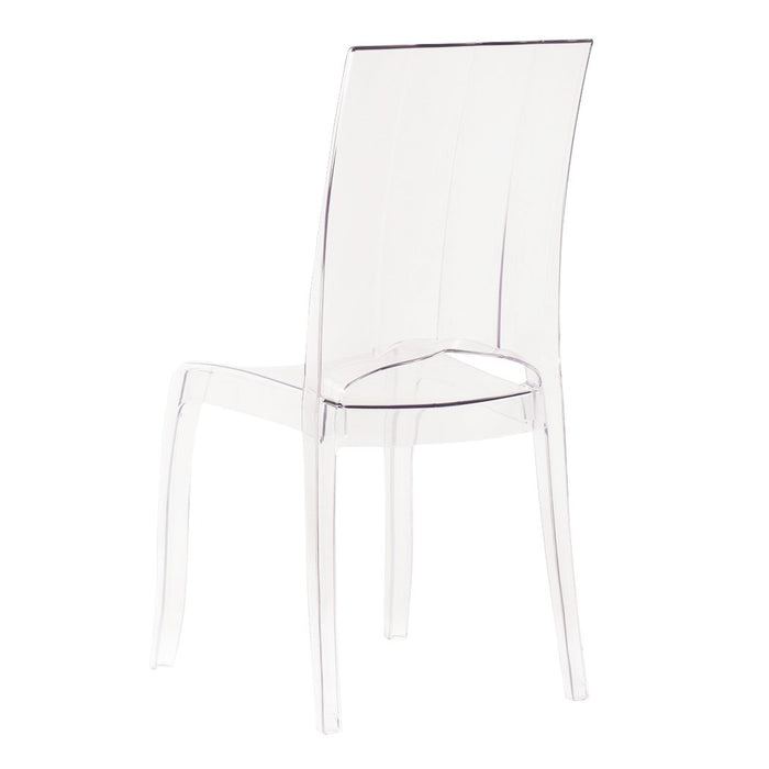 Sedia di design in policarbonato trasparente - CRYSTALIA