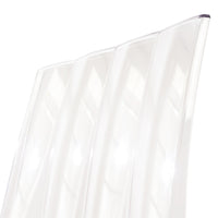 Sedia di design in policarbonato trasparente - CRYSTALIA