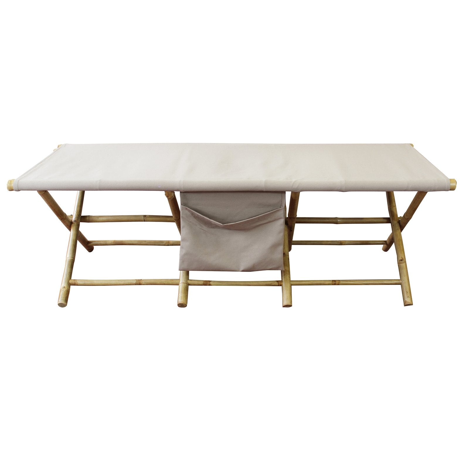 Lettino da esterno in bamboo - BACCA