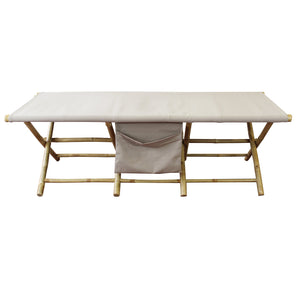 Lettino da esterno in bamboo - BACCA