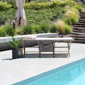 Lettino da esterno in bamboo - BACCA