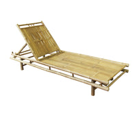 Lettino prendisole da giardino in bamboo - ASIA