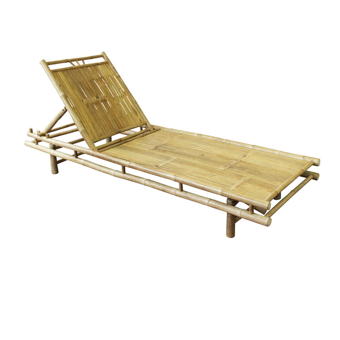 Lettino prendisole da giardino in bamboo - ASIA