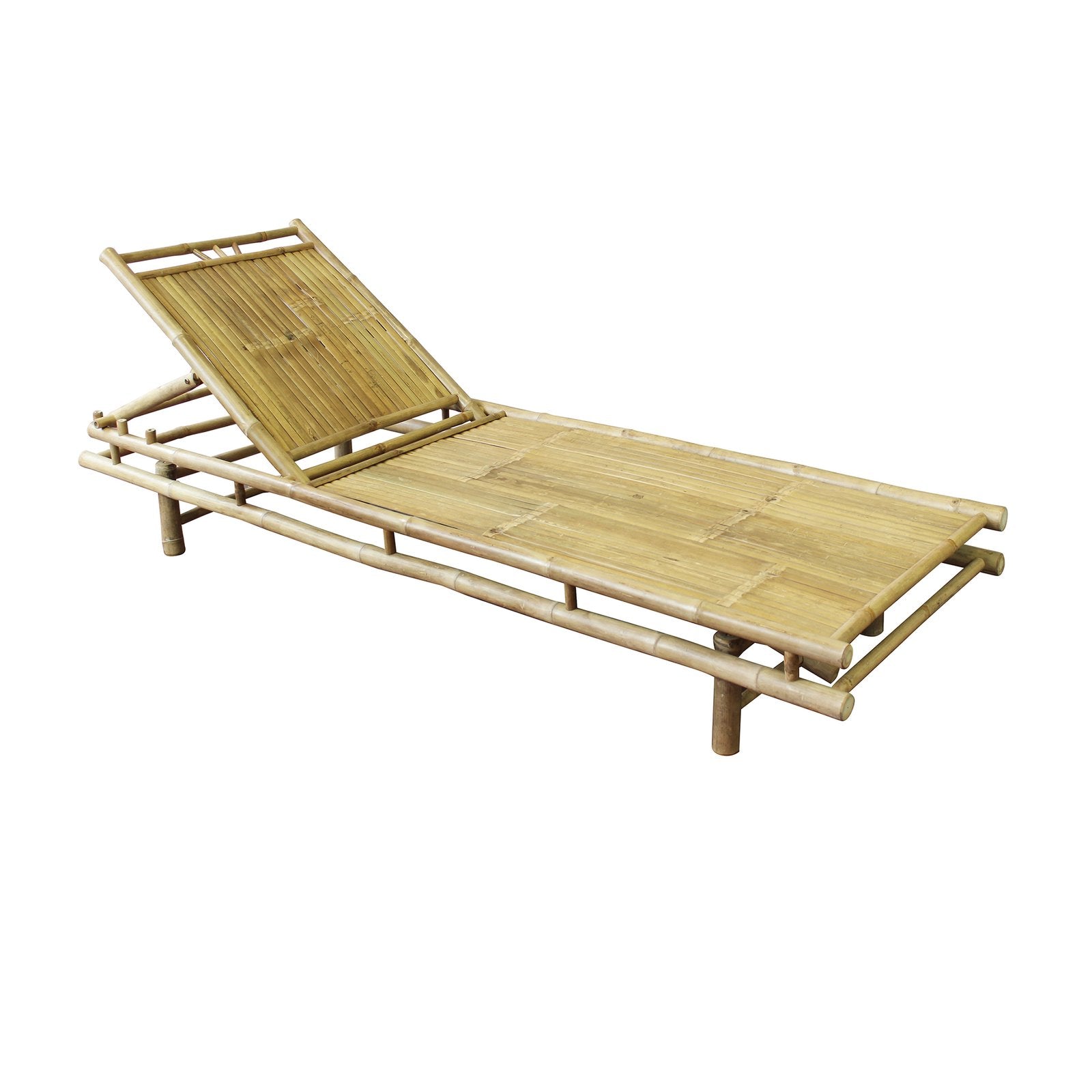 Lettino prendisole da giardino in bamboo - ASIA