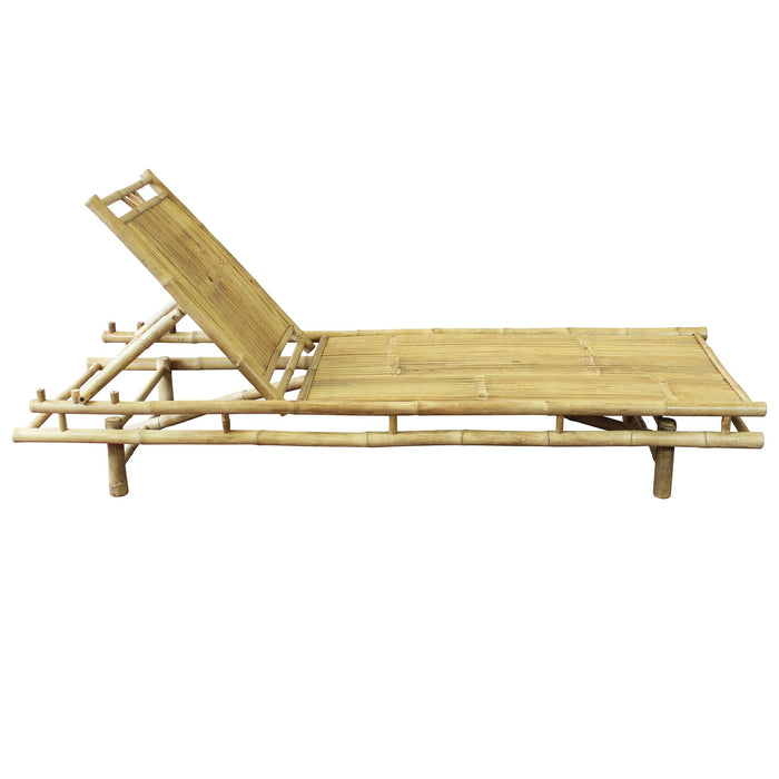 Lettino prendisole da giardino in bamboo - ASIA