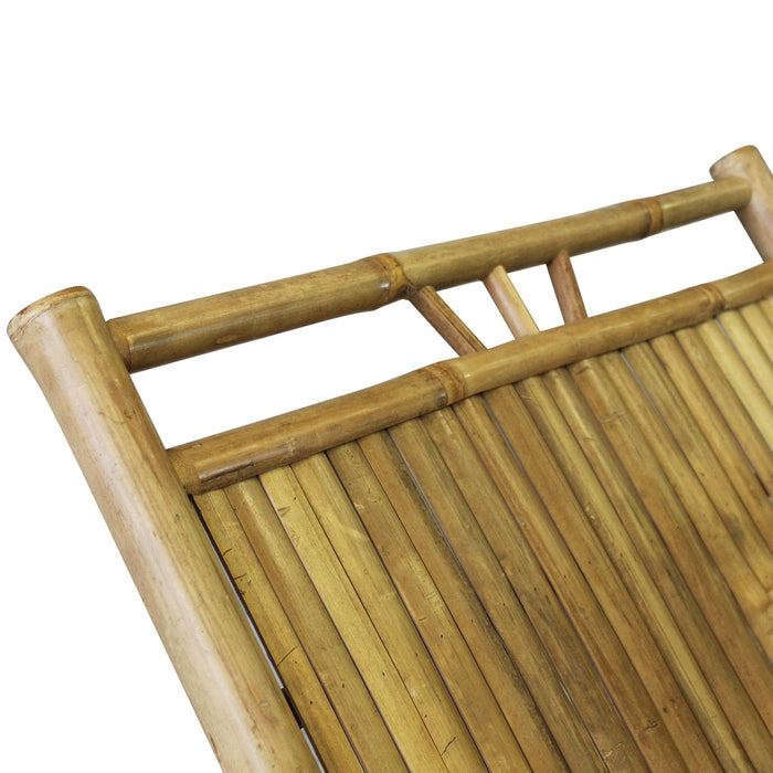 Lettino prendisole da giardino in bamboo - ASIA