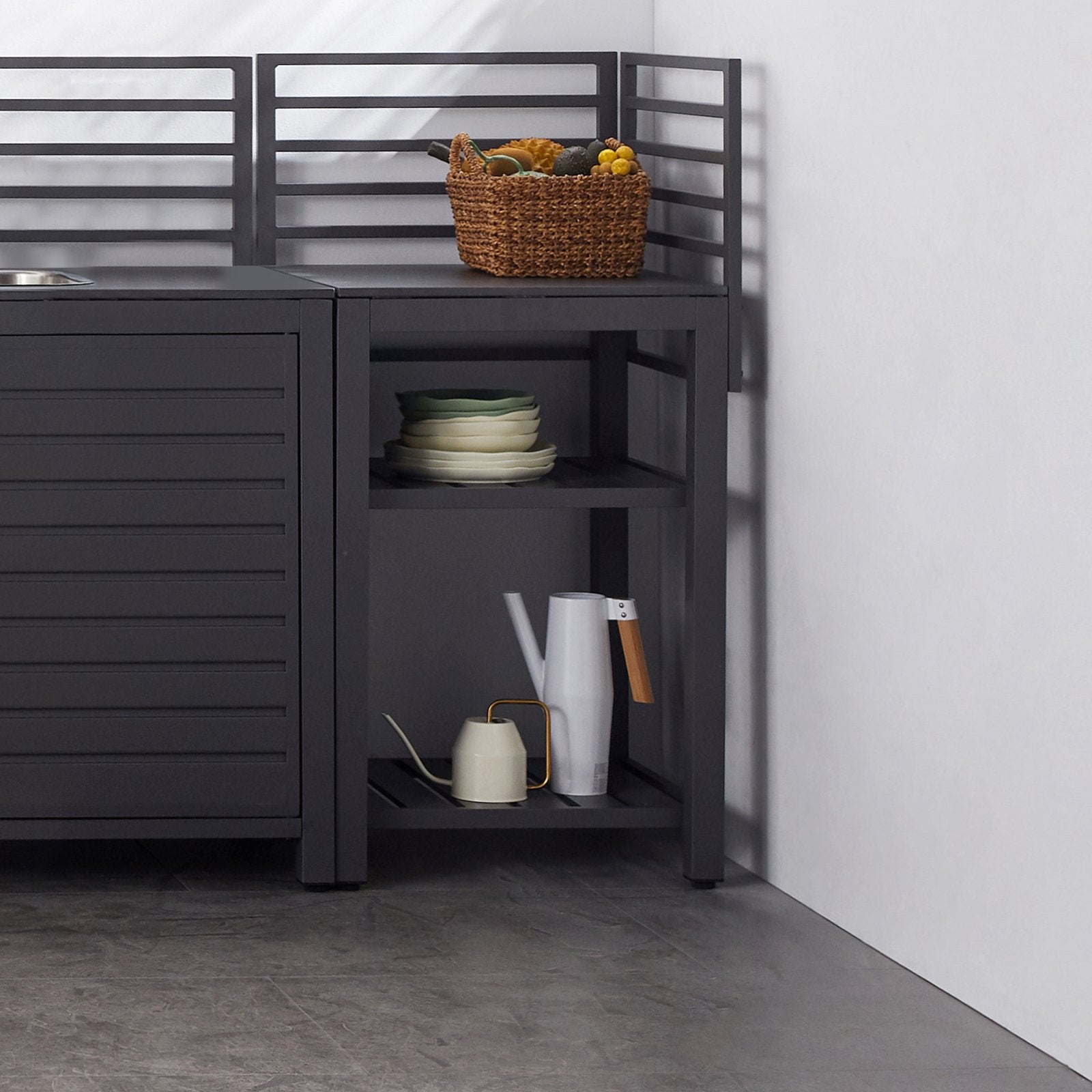 Modulo ripiano angolo per cucina da giardino - OKKAIDO