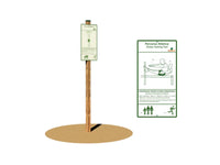 Flessione Tronco Panca Orizzontale Giochipark legno 9x9cm acciaio A~ 4cm EN 16630