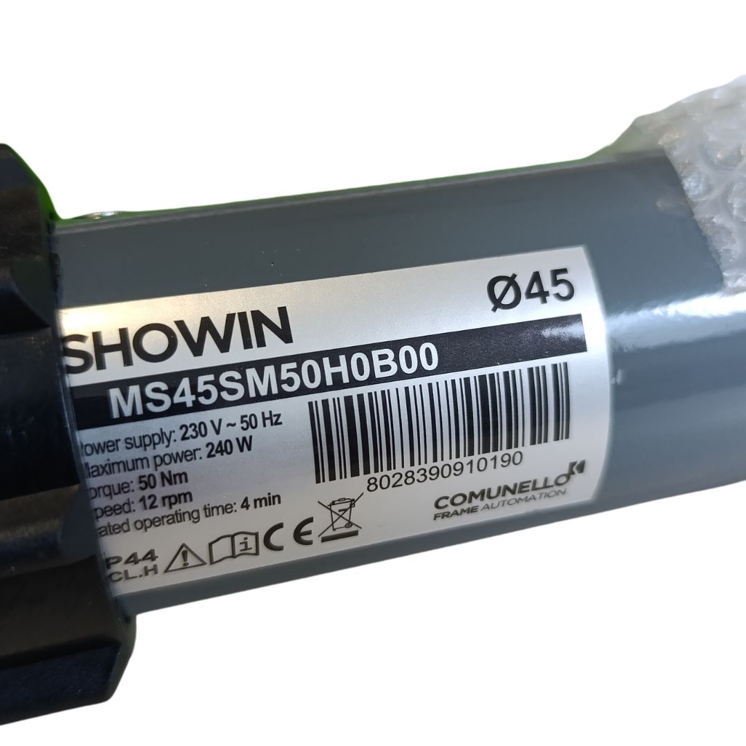 Motore Tubolare Elettrico per Tapparelle Pesanti  50Nm  230V  Comunello