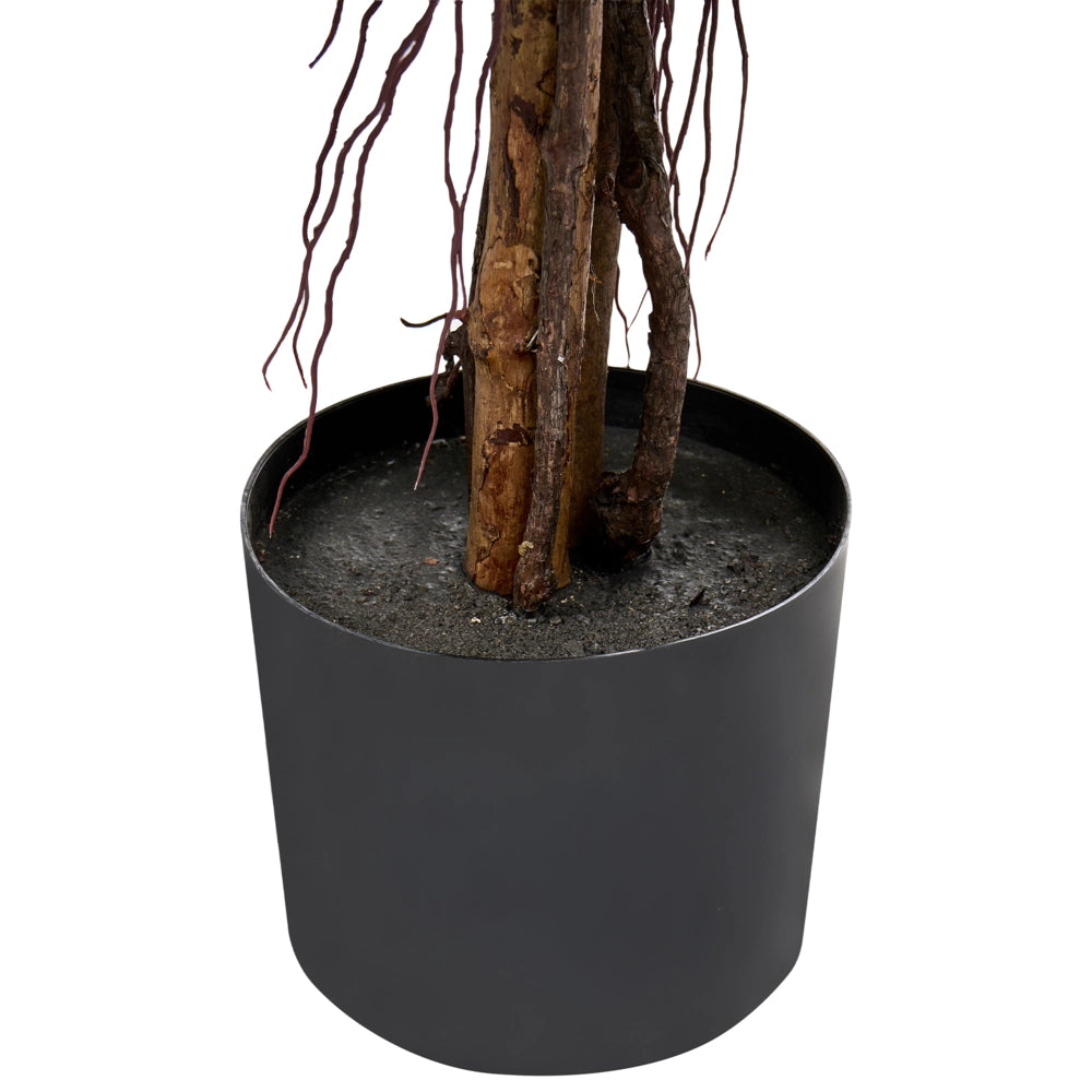 Pianta artificiale in vaso in materiale sintetico, 155 cm, accessorio decorativo da interno