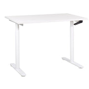 Scrivania regolabile in altezza manualmente bianco 120 x 72 cm Struttura in acciaio verniciato a polvere