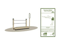 Stazione Inizio Percorso 3011 Giochipark legno cartello Dibond outdoor fitness - Cartello braccia