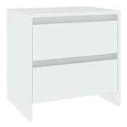 Comodino | Armadio da Notte | Mobiletto da notte Bianco 45x34,5x44,5 cm in Legno Ingegnerizzato