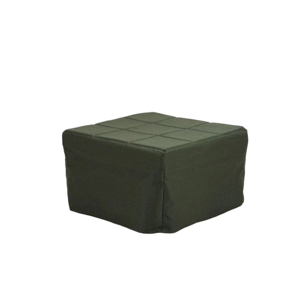 Pouf trasformabile in letto Vega tessuto verde scuro