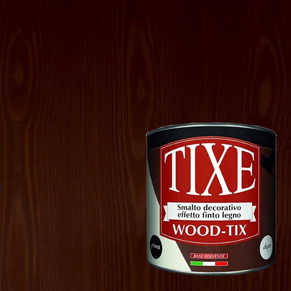 SMALTO DECORATIVO WOODTIX 500ML NOCE SCURO