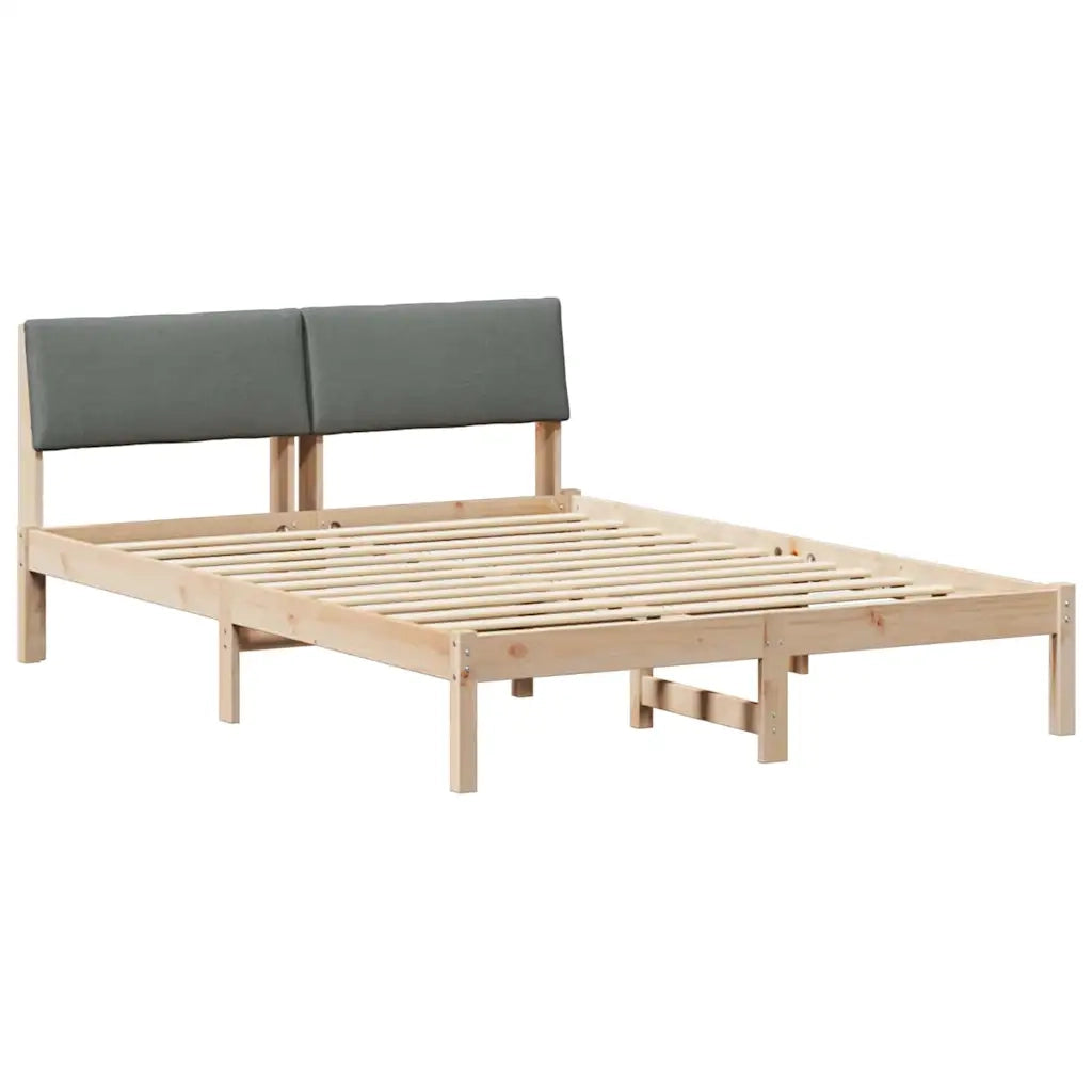 Struttura del Letto marrone e grigio scuro 160 x 200 cm