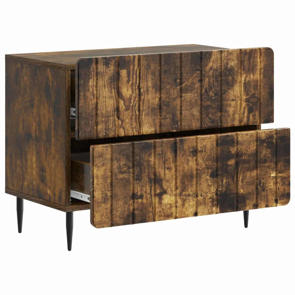 Armadio da Notte Rovere Fumo 62 x 34,5 x 49,5 cm 894320